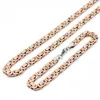 Orecchini di collana set amumiu rosa color goldio color bizantino a catena in acciaio inossidabile braccialetto per gioielli maschile htz091e