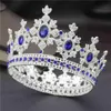 Mode Royal King Queen Braut Tiara Kronen für Prinzessin Diadem Braut Krone Abschlussball Party Haarschmuck Hochzeit Haarschmuck 211228261R