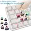 SK61 Gk61 Portable 60% Mechanical Keyboard Gateron optical Switches Backlit Swappable Wired Gaming For PC 231228