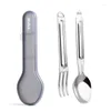 Geschirr Sets Gabel Löffel 2-in-1 Outdoor Reinem Titan Spork Wiederverwendbare Camping Geschirr Fall Edelstahl Tragbare besteck