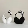 Berets Soft Plush Ear Warmer Cold Protection Windproof Cover Folding Panda Shape Warm Earmuffs Women