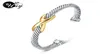 Bangle Twisted Cable Bracelet Antique Bangles Fashion Designer Brand Vintage Christmas Gifts Womens Cuff Bracelet 2104089883649