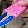 UT Series dessertr Micro Ultra Exocat OTF D2 Blade EDC Tools Mini Outdoor Donut Pink Camping Folding Pocket Knife