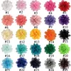 50st 25 par Baby Girls Hair Ties 2inch Chiffon Flower Hair Bows Rubber Bands Hair Ties Soft Elastics Ponytail Holders Hair 231229