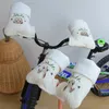 1 paio di cartoni animati scooter guanti veicoli bilanciati per bambini guanti peluche di peluche giornalmente guanti a mano calda essenziali accessori invernali 231229