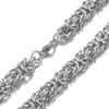 New Arrive Huge 10mm Stainless Steel Handmade Byzantine Chain Mens Womens Necklace Bracelet Unisexs Jewelry 7-40 295B