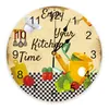 Zegary ścienne akwarelowa faktura warzywna sypialnia Zegar duży nowoczesny kuchnia jadalnia okrągła salon zegarek dekoracje domu