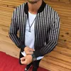 Giubbotti da uomo Colletto da baseball da uomo Giacca Cappotto Abbigliamento Y2k Chaqueta Autunno Uomo Plaid Stampa Bomber Zip Up Outwear Chaquetas Hombre