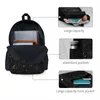 Mochila Moonlit Jardim Feminino Cescent Moon Padrão Mochilas Poliéster Pretty High School Bags Workout Designer Mochila