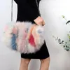 Bolsas Designer de moda Real Fox Fur Women Messenger Bag Winter New Women Women Bolsa de peles Bolsa de pelúcia quente