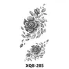 Makeup flower New colored tattoo sticker disposable waterproof and sweat resistant black white