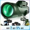 40x60 HD ZOOM Powerful Monocular Telescope Portable Binoculars Long Range Telescope Hunting Camping With Outdoor Camping Travel