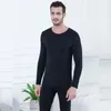 Roupa interior térmica masculina terno elástico ultra-fino longo johns thermo seda translúcido pijamas masculinos leggings superiores