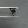 Löst diamanter 1Carat 6.5x6.5mm VVS Lab Grown Black Moissanite Triangle Cut GRA Certificate Diamond Gemstones