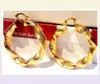 Huge Heavy Big ed 14K Yellow Real solid Gold Filled Womens Hoop Earrings supply the first class afters 6217515