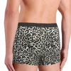 Cuecas personalizadas leopardo pele impressão roupa interior homens respirável cheetah camuflagem boxer briefs calcinha macia para homme