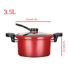 35L Pressure Cooker Multifunctional Kitchenware Stew Pot Soup Meat NonStick Micro Rice Induction Gas Stove 231229