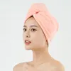 Handduk 25 65 cm Coral Fleece Head Wrap Bathing Tools Snabbtorkning Hår Superabsorberande Quick Lady Turban