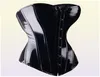 Sexy Black PVC Overbust Corset Steampunk Basque Lingerie Top Goth Rock Corset Sexy Leather Waist Trainer Corset for women Y111921583730