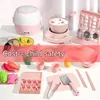 Simulazione Mini cucina Cucina davvero piccoli utensili Bambino Impara la prima educazione Play House Toys For Girls 231228