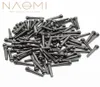 Naomi 100pcs Acoustic Guitar Pins Akcesoria akustyczne Pinki mostowe gitary czarne części gitarowe akcesoria new1091584