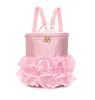 Waterproof Dance Backpack Pink Girls Ballet Sports Bags Ballerina Kids Rucksack Handbag With Cute Ruffled Tutu Skirt Dress6948839