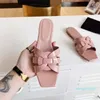 Designer Slide Sandal Noir Marron Cuir Pantoufles Femmes Sandales BREVET HOMMAGE EN CUIR MULES Diapositives Dames Chaussures Manteau De Plage Pantoufles Femme Pantoufle
