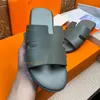 Heren pantoffels designer sandalen flip flop luxe echt leer klassieke kalfsleren sandalen krokodillenleer zomer lui groot huis strand mode casual slides