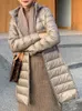 Trench-coat pour femme, veste d'hiver, couleur unie, à capuche, élégante, Version coréenne, vêtements chauds, Parkas