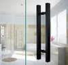 24 Inches Modern Round Bar Ladder Pull Handle Stainless Steel Sliding Barn Door Handle For 812mm Glass Or 4045mm Wood Door 201015571516