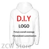 3D-geprinte hoodie Kinder casual top Diy Street Wear Persoonlijkheidspullover voor heren en dames Sportkleding Maatwerk 231229