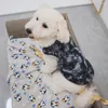 Dog Apparel Pet Tie Dyed Vest Fashion Hoodies Lattice Sweater Soft Comfortable Warm Cotton Fleece Durable Supplies