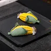 Tea Pets Corn Pet Boutique Decoration Zen Ceremony Tray Table Creative Ceramic Mini Play