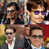 66S solglasögon toppkvalitet Johnny Depp Lemtosh -stil män kvinnor vintage rund tonhavsslinsstil design solglasögon oculos de s23001