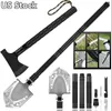 Multifunctionele Schop Bijl Set Survival Kit Opvouwbare Tactische Bijl Spade Tomahawk Draagbare Outdoor Camping Tuingereedschap 231228