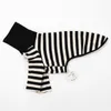 Dog Apparel High Collar Stripe Italian Little Lingti Whitbit Two Legged Clothes Pure Cotton Elastic Bellington Pet