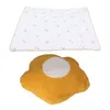 Coperte 2 in 1 Set di coperte per cuscini floreali Morbidi pisolini domestici portatili per soggiorni Camere da letto Viaggi Fiori gialli con