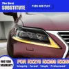 Bilstyling DRL DAYTIME RUND LIGHT FÖR LEXUS RX270 RX350 RX300 LED-strålkastare 09-15 Streamer Turn Signal Indicator Front Lamp