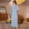 Etnische kleding diamanten voor abaya's vrouwen moslim hooded eid lange maxi jurk dubai kaftan kalkoen arabische gewaad partij ramadan jalabiya marokko