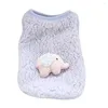 Abbigliamento per cani Simpatico elefante per animali domestici Vestiti invernali Cucciolo Gilet di peluche per cani di piccola taglia Forniture calde e comode per maglioni