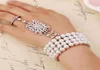 Neue Hochzeit Braut Party Prom Schmuck Kristall Strass Diamanten Armband Mit Ring Armband Armband7524863