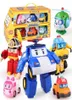 6PCS/セット韓国おもちゃロボカルポリ変換ロボットポリアンバーロイカーモデルアニメアクションフィギュアトイーファイアーベストギフトX05263671025