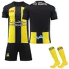 23-24 Saudi League Jeddah Home United No. 9 Benzema Football Shirt Adult and Children's Football Kit''gg'lfwz