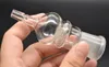 18 mm vrouwelijke glazen dampzweepadapter 90 graden grote glazen adapter met scherm en slang voor dab rigs bong ash catcher adapter 2 stuks LL