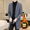 fashion comfortable high end handsome wool coat autumn winter plus cotton and thick woollen business suit collar 231228