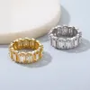 Cluster Rings Hip Hop Big Bling Cubic Zirconia Men and Women Hiphop Poping Ring