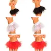 Etekler kadınlar seksi çok tabakalı örgü tül piled mini tutu etek showgirl moda parti dansı artı beden s-6xl