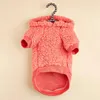 Abbigliamento per cani Abbigliamento Felpa con cappuccio Anguria Rosa Puff Velluto Abbigliamento per gatti Animale domestico caldo