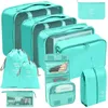 78910 stuks set reisorganisator opbergzakken koffer verpakkingsblokjes set koffers draagbare bagage kleding schoen netjes opbergtas opvouwbaar 231228