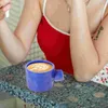 Servis uppsättningar kaffekopp dekorativ fest vattenmugg spannmål muggar keramiska koppar hushållskontor